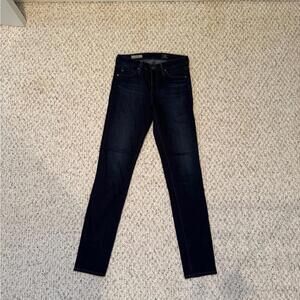 AG The Prima Mid Rise Cigarette 24 Women's Dark Blue Jeans
